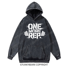 ONE MORE REP - Vintage Wash Gym Hoodie