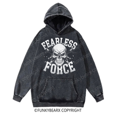 FEARLESS FORCE - Vintage Wash Gym Hoodie