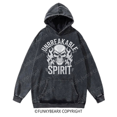 UNBREAKABLE SPIRIT - Vintage Wash Gym Hoodie