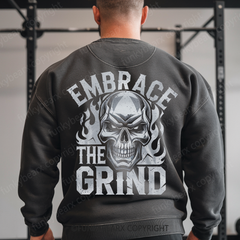 EMBRACE THE GRIND - Vintage Wash Gym Sweatshirt