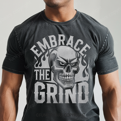 EMBRACE THE GRIND - Vintage Wash Gym Tee