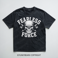 FEARLESS FORCE - Vintage Wash Gym Tee