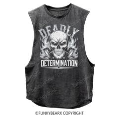 DEADLY DETERMINATION - Vintage Wash Muscle Tank