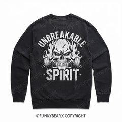 UNBREAKABLE SPIRIT - Vintage Wash Gym Sweatshirt