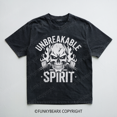 UNBREAKABLE SPIRIT - Vintage Wash Gym Tee