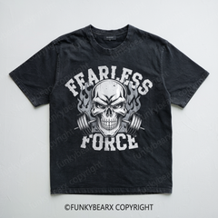 FEARLESS FORCE - Vintage Wash Gym Tee