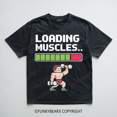 Loading Muscles - Vintage Wash Gym Tee