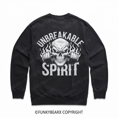 UNBREAKABLE SPIRIT - Vintage Wash Gym Sweatshirt