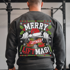 MERRY LIFTMAS! - Vintage Wash Gym Sweatshirt