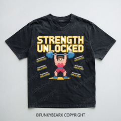 Strength Unlocked - Vintage Wash Gym Tee