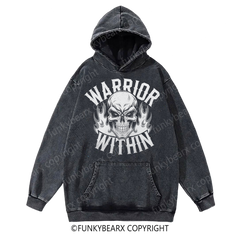 WARRIOR WITHIN - Vintage Wash Gym Hoodie