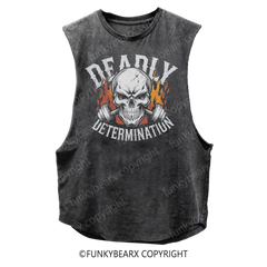 DEADLY DETERMINATION - Vintage Wash Muscle Tank