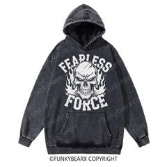 FEARLESS FORCE - Vintage Wash Gym Hoodie