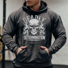 DEADLY DETERMINATION - Vintage Wash Gym Hoodie